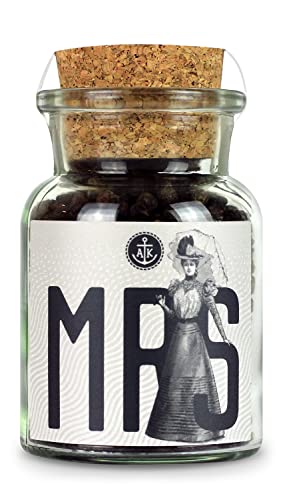 Ankerkraut Misses Pepper, grober schwarzer Pfeffer Gewürz für Salz-Mühle, perfekt zur Hochzeit für Braut, Hochzeitsgeschenk, 70 g im Korkenglas Ankerkraut Misses Pepper, grober schwarzer Pfeffer Gewürz für Salz-Mühle, perfekt zur Hochzeit für Braut, Hochzeitsgeschenk, 70 g im Korkenglas von Ankerkraut