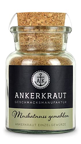 Ankerkraut Muskatnuss, gemahlen, Gewürz, 65g im Korkenglas von Ankerkraut
