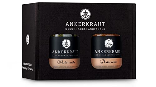 Ankerkraut Nudelparty Box, Pesto Rosso und Pesto Verde im Korkenglas von Ankerkraut