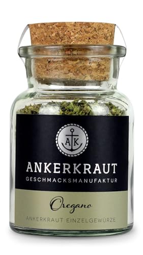 Ankerkraut Oregano Gewürz, getrocknet gerebelt, perfekt für Pizza Suppe Tomate und Fisch, Kräuter zum Würzen, mediterrane Küche für zu Hause, Lecker Kochen, 20g im Korkenglas Ankerkraut Oregano Gewürz, getrocknet gerebelt, perfekt für Pizza Suppe Tomate und Fisch, Kräuter zum Würzen, mediterrane Küche für zu Hause, Lecker Kochen, 20g im Korkenglas von Ankerkraut
