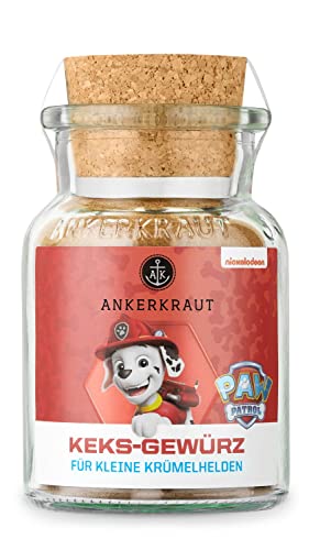 Ankerkraut Paw Patrol Kekse Gewürz, 60g im Korkenglas, Paw Patrol Figuren Marshall Edition, Weihnachten Keks zu Hause selber backen, Premium Qualität Ankerkraut Paw Patrol Kekse Gewürz, 60g im Korkenglas, Paw Patrol Figuren Marshall Edition, Weihnachten Keks zu Hause selber backen, Premium Qualität von Ankerkraut