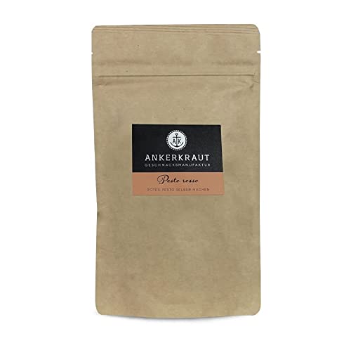 Ankerkraut Pesto Rosso Gewürz, 180g im Beutel, Pesto rot ganz einfach mit Wasser + Öl herstellen, Pasta Nudeln Schnell Kochen, Premium Qualität, Mediterrane Küche Ankerkraut Pesto Rosso Gewürz, 180g im Beutel, Pesto rot ganz einfach mit Wasser + Öl herstellen, Pasta Nudeln Schnell Kochen, Premium Qualität, Mediterrane Küche von Ankerkraut
