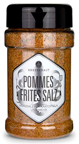 Ankerkraut Pommes Frites Salz, Pommes Gewürz, für Pommes und viele weitere Kartoffelgerichte, 270g im Streuer von Ankerkraut