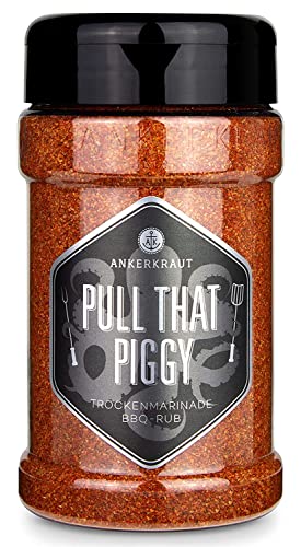 Ankerkraut Pull that Piggy, Pulled Pork BBQ-Rub, Gewürzmischung zum Grillen, 220g im Streuer von Ankerkraut