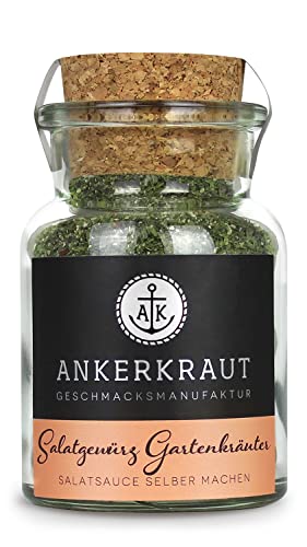 Ankerkraut Salatgewürz Gartenkräuter, für Salat Dressing wie aus dem Restaurant, vegan, 75g im Korkenglas von Ankerkraut