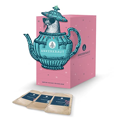 Ankerkraut Tee Adventskalender | 24 leckere Überraschungen | 18 neue Sorten | Geschenk für Männer und Frauen | Highlight für zu Hause von Ankerkraut