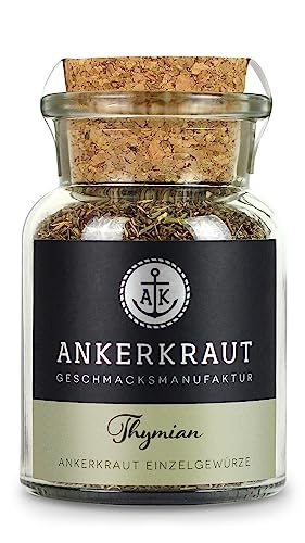 Ankerkraut Thymian, gerebelt, mediterranes Gewürz, 30g im Korkenglas von Ankerkraut