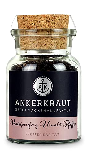 Ankerkraut Voatsiperifery Urwald Pfeffer, ganze Körner, Premium-Pfeffer, 60g im Korkenglas von Ankerkraut