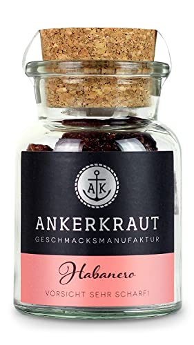 Ankerkraut Habanero, SCHARF, Chilis der Habanero Pflanze, ganz, 12g im Korkenglas von Ankerkraut