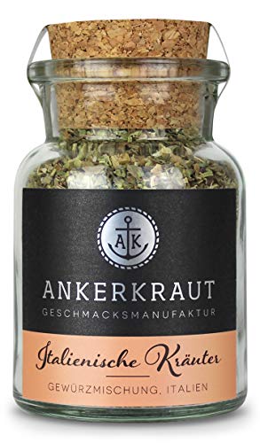 Ankerkraut Italienische Kräuter, mediterranes Universalgewürz für Pasta, Pizza und Salate, 20g im Korkenglas von Ankerkraut