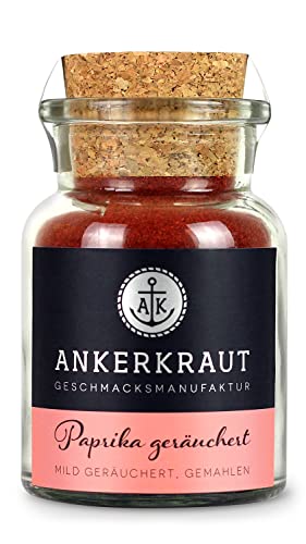 Ankerkraut Paprika geräuchert, gemahlene geräucherte Paprika, 80g im Korkenglas Ankerkraut Paprika geräuchert, gemahlene geräucherte Paprika, 80g im Korkenglas von Ankerkraut