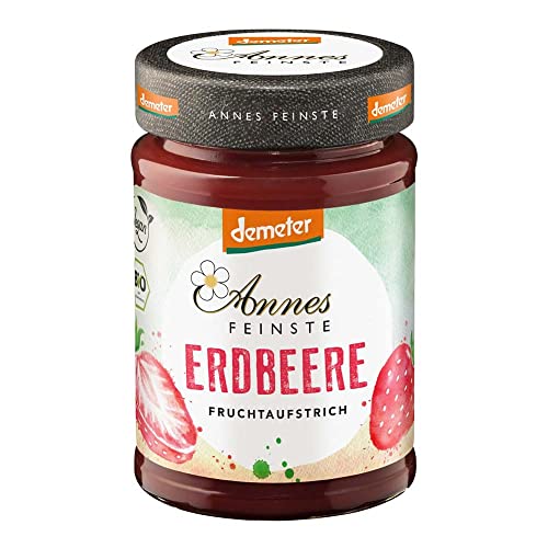 ANNES FEINSTE Fruchtaufstrich, Erdbeere DEMETER, 200g (6 x 200g) von Annes Feinste