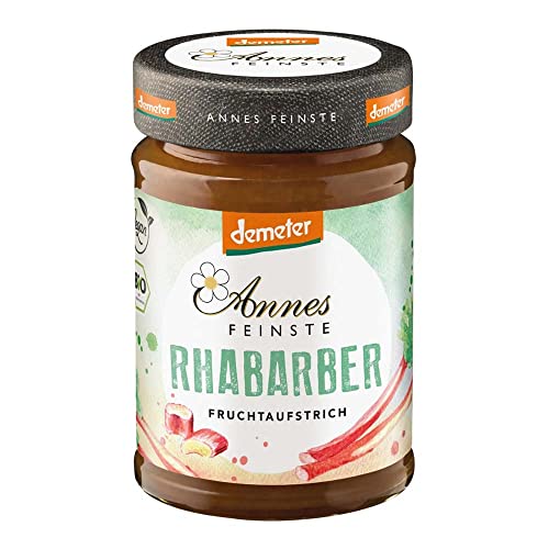 ANNES FEINSTE Fruchtaufstrich, Rhabarber DEMETER, 200g (4 x 200g) von Dnrl