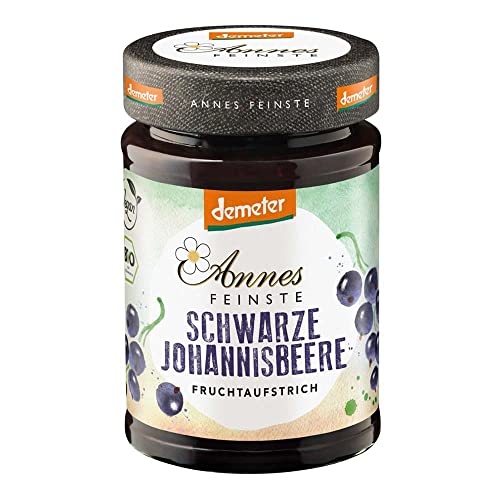 ANNES FEINSTE Fruchtaufstrich, schwarze Johannisbeere DEMETER, 200g (1 x 200g) von Annes Feinste