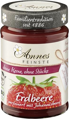 Annes Feinste Erdbeer-rote-Johannisbeeren-Fruchtaufstrich aus Bayern (210 g) - Bio von Annes Feinste