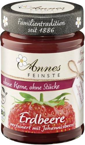Annes Feinste Bio Erdbeer Fruchtaufstrich passiert 6 x 210 gr von Annes Feinste