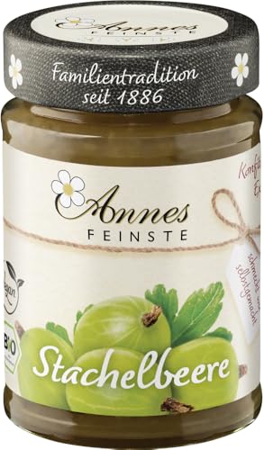 Annes Feinste Bio Stachelbeer Konfitüre extra 6 x 225 gr von Annes Feinste
