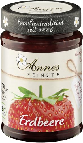 Annes Feinste Bio Erdbeer Konfitüre extra (1 x 225 gr) von Annes Feinste