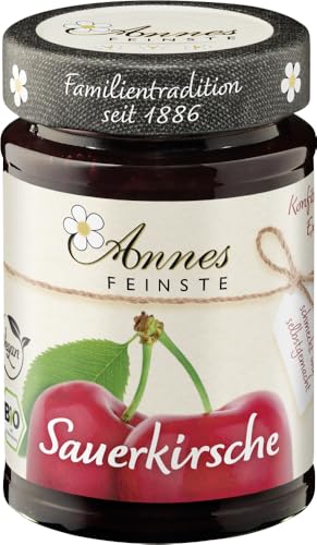 Annes Feinste Sauerkirsch-Konfitüre extra aus Bayern (225 g) - Bio von Annes Feinste