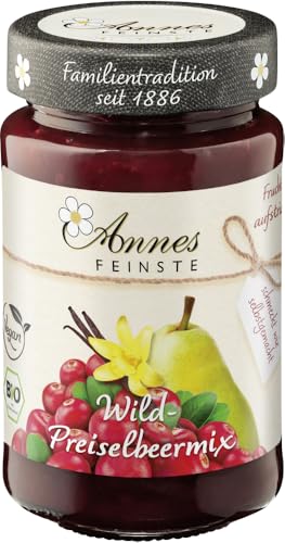 Annes Feinste Bio Wildpreiselbeeren-Birne FA mit Vanille (1 x 250 gr) von Annes Feinste