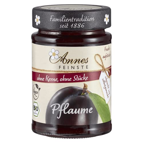 Annes Feinste Bio Pflaume Fruchtaufstrich 1er Pack (1 x 210 g) von Annes Feinste