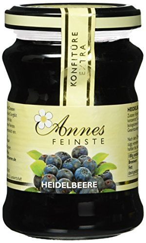 Annes Feinste Heidelbeer Konfitüre extra, 3er Pack (3 x 225 g) von Annes Feinste