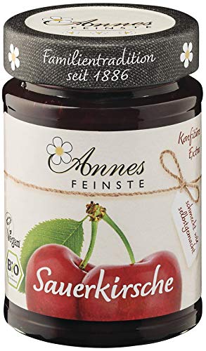 Annes Feinste Sauerkirsch Konfitüre extra, 3er Pack (3 x 225 g) von Annes Feinste