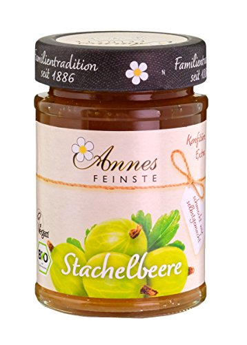 Annes Feinste Stachelbeer-Konfitüre extra aus Bayern (225 g) - Bio von Annes Feinste