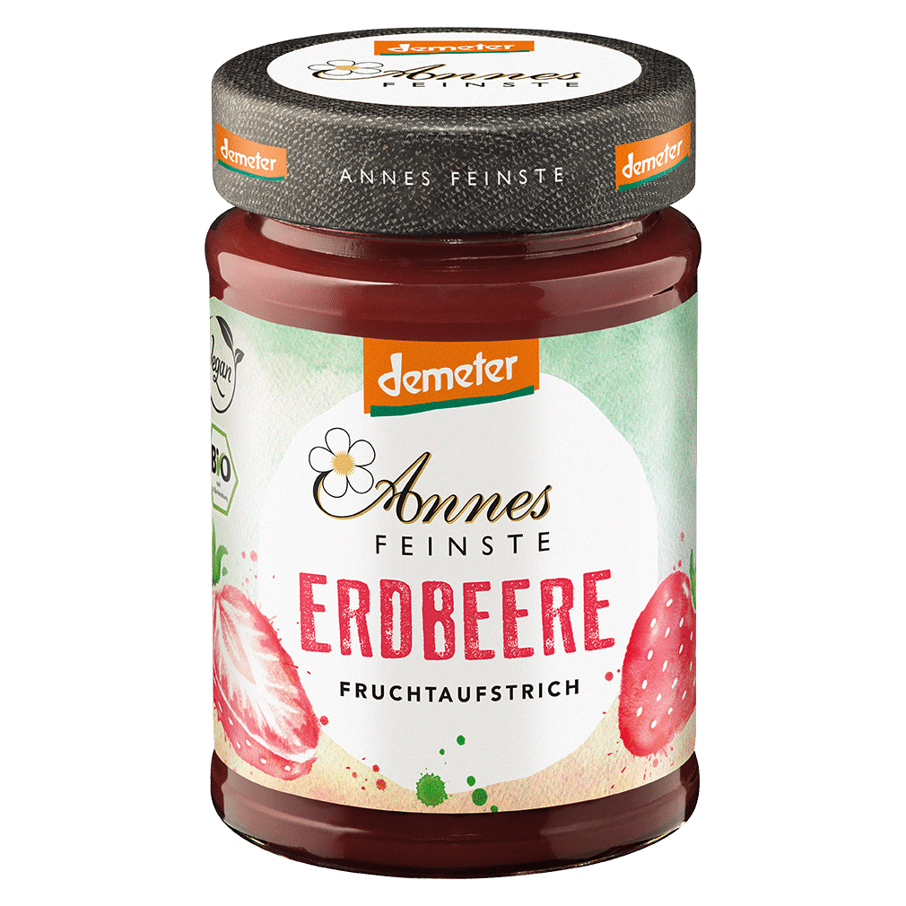 Bio Erdbeere Fruchtaufstrich Bio Erdbeere Fruchtaufstrich von Annes Feinste