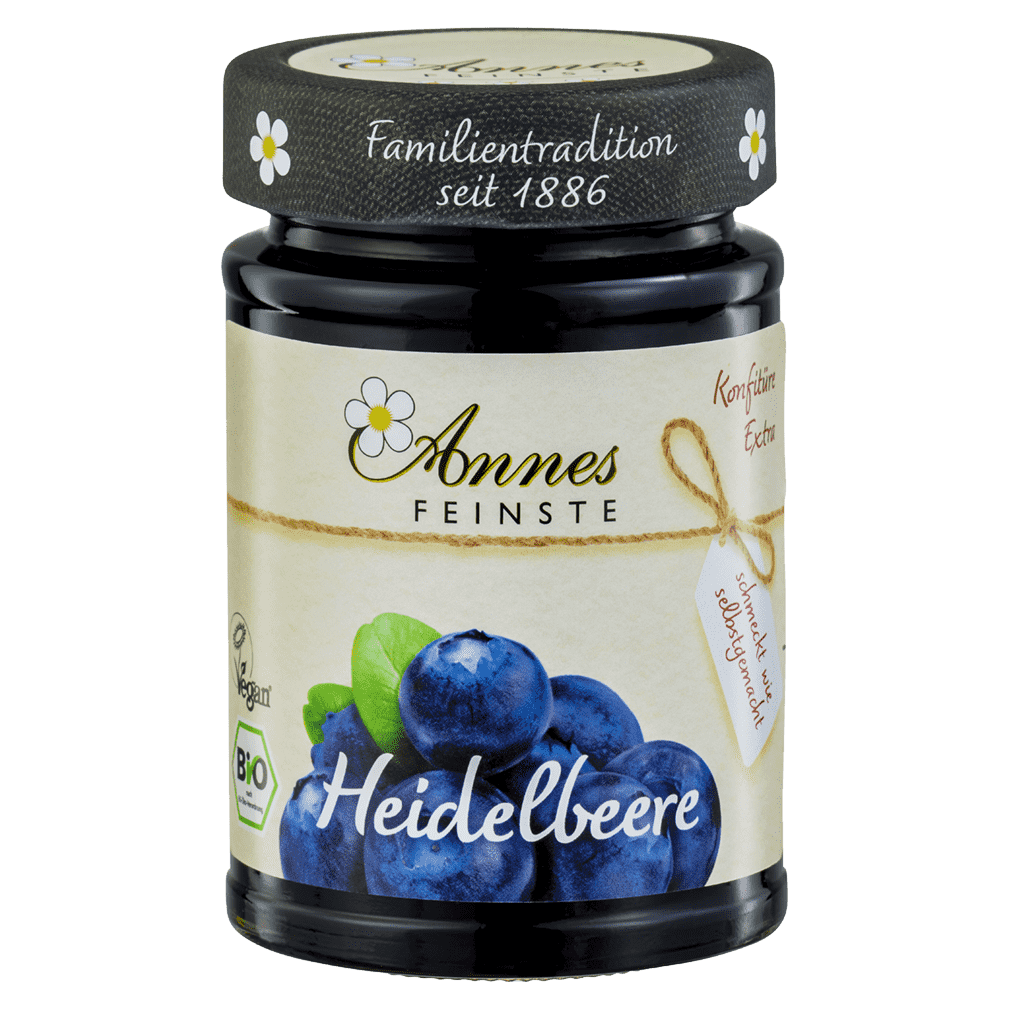Bio Heidelbeer Konfitüre Bio Heidelbeer Konfitüre von Annes Feinste