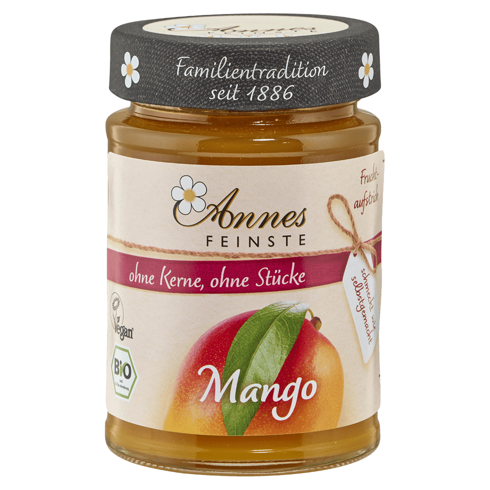Bio Mango Fruchtaufstrich Bio Mango Fruchtaufstrich von Annes Feinste
