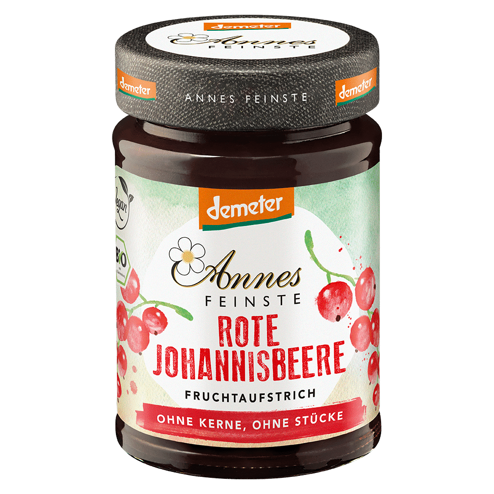 Bio Rote Johannisbeeren Fruchtaufstrich Bio Rote Johannisbeeren Fruchtaufstrich von Annes Feinste