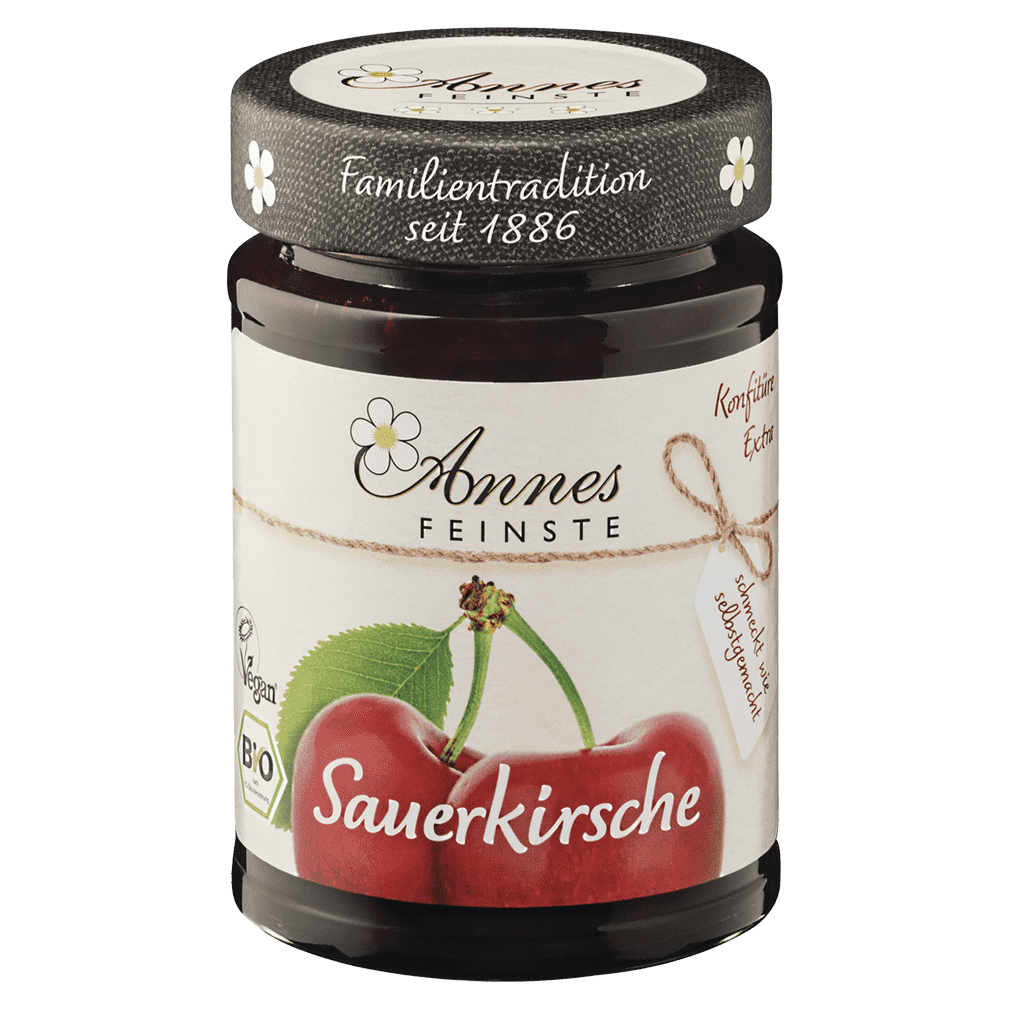 Bio Sauerkirsch Konfitüre extra Bio Sauerkirsch Konfitüre extra von Annes Feinste