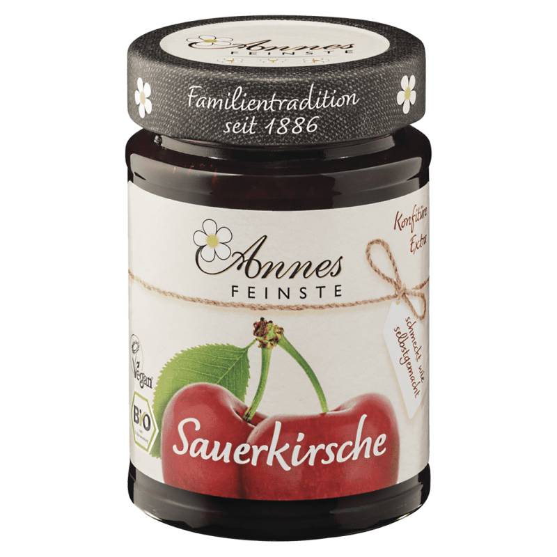 Bio Sauerkirsch Konfitüre extra von Annes Feinste