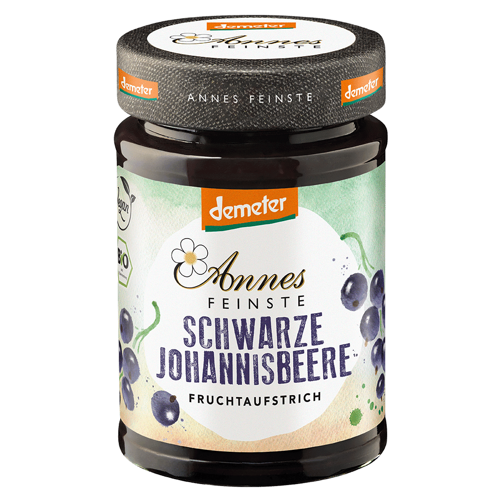 Bio Schwarze Johannisbeere Fruchtaufstrich Bio Schwarze Johannisbeere Fruchtaufstrich von Annes Feinste