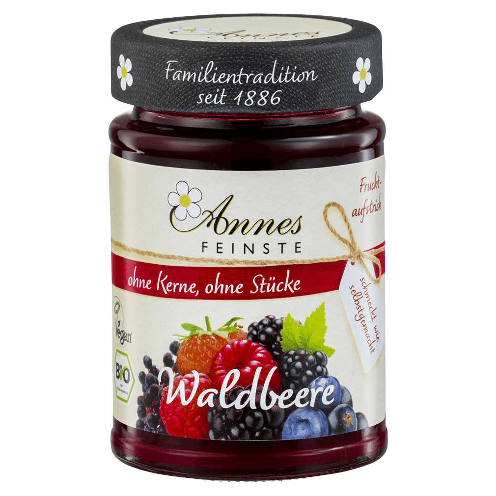 Bio Waldbeer Fruchtaufstrich Bio Waldbeer Fruchtaufstrich von Annes Feinste