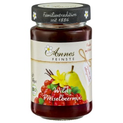 Wildpreiselbeeren mit Birnen & Vanille aus Bayern im Glas von Annes Feinste