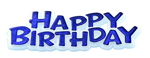 Anniversary House BU252 Happy Birthday Motto Cake Topper Blau, 6.5cm (2.6") von Anniversary House