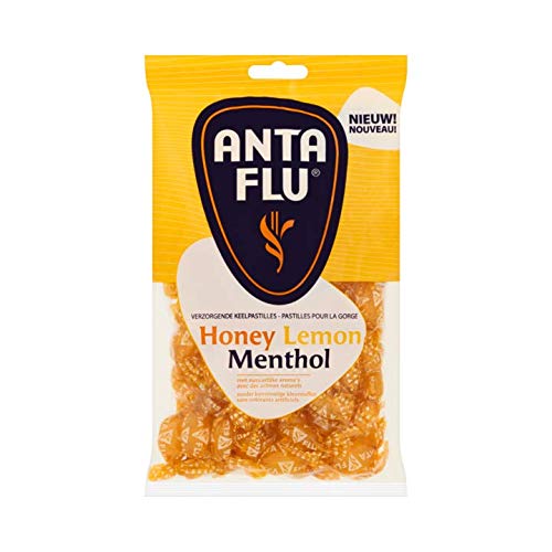 Halspastillen | Anta Flu | Nährendes Halspastillen-Honig-Zitronen-Menthol | Gesamtgewicht 300 Gramm Halspastillen | Anta Flu | Nährendes Halspastillen-Honig-Zitronen-Menthol | Gesamtgewicht 300 Gramm von Anta Flu