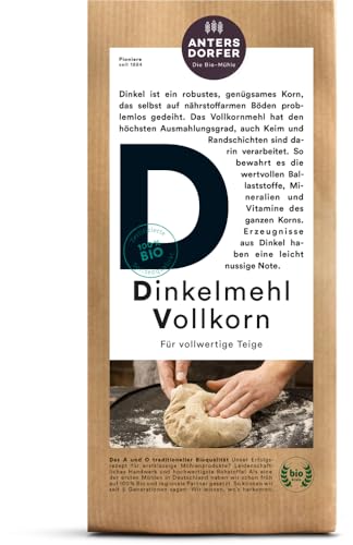 Antersdorfer - Die Bio-Mühle Bio Dinkelmehl Vollkorn (1 x 1 kg) von Antersdorfer - Die Bio-Müh