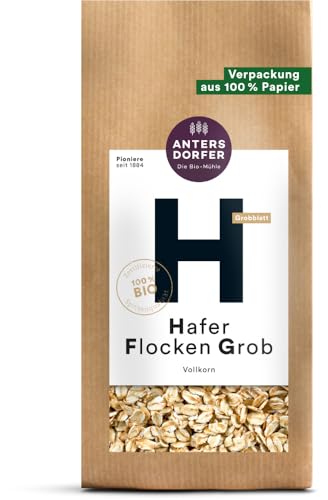 Antersdorfer - Die Bio-Mühle Bio Hafer Flocken Grob Vollkorn (2 x 500 gr) von Antersdorfer - Die Bio-Müh