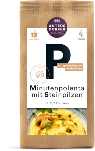 Antersdorfer - Die Bio-Mühle Bio Minutenpolenta mit Steinpilzen (2 x 150 gr) von GREAT BRITISH TRADING LIMITED