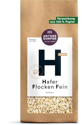Antersdorfer - Die Bio-Mühle Bio Hafer Flocken Fein Vollkorn (2 x 500 gr) von Antersdorfer - Die Bio-Müh