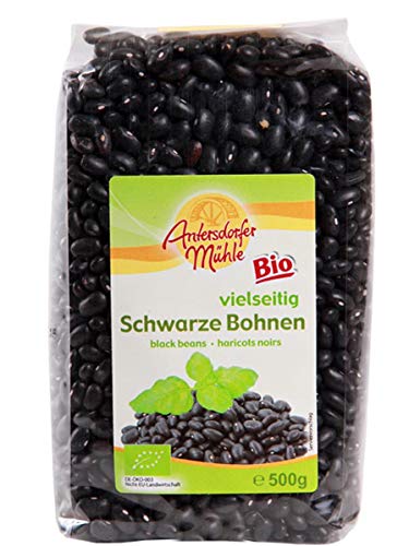 Antersdorfer Mühle - BIO Schwarze Bohnen - vielseitig einsetzbar - DE-ÖKO-003 - 500g Beutel von Antersdorfer Mühle