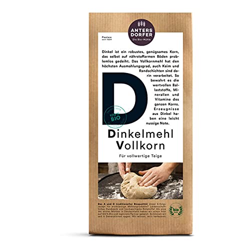 Antersdorfer - Dinkelmehl Vollkorn bio - 1 kg - 6er Pack von Antersdorfer