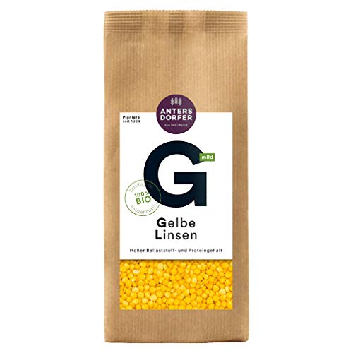 Antersdorfer Mühle Bio Gelbe Linsen, 500g Packung Antersdorfer Mühle Bio Gelbe Linsen, 500g Packung von Antersdorfer
