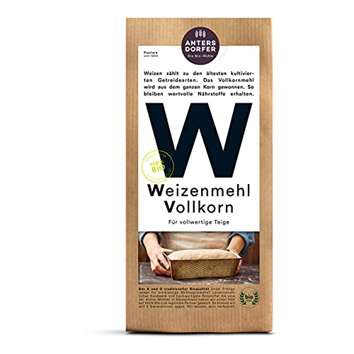Antersdorfer - Weizenmehl Vollkorn bio - 1 kg - 6er Pack von Antersdorfer