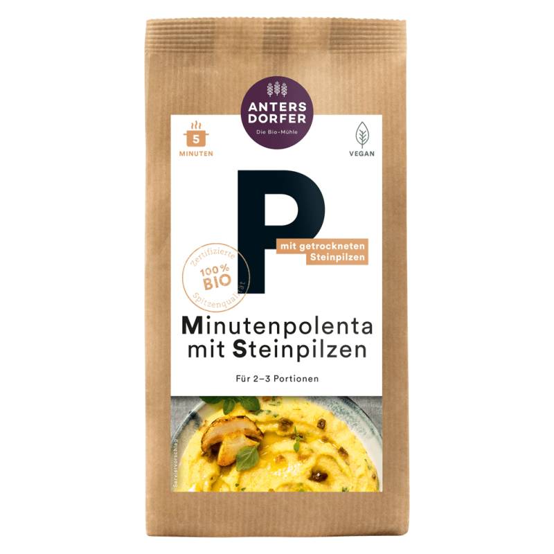 Bio Minutenpolenta mit Steinpilz von Antersdorfer