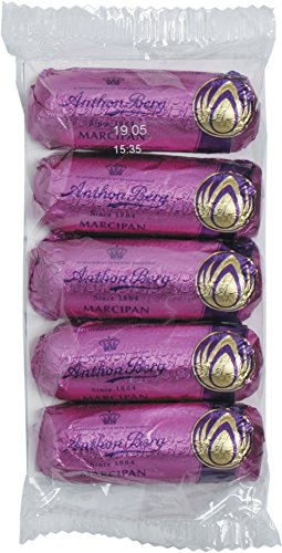 58x ANTHON BERG MARZIPANBROTE 5er 125g Incl. Goodie von Flensburger Handel von Anthon Berg