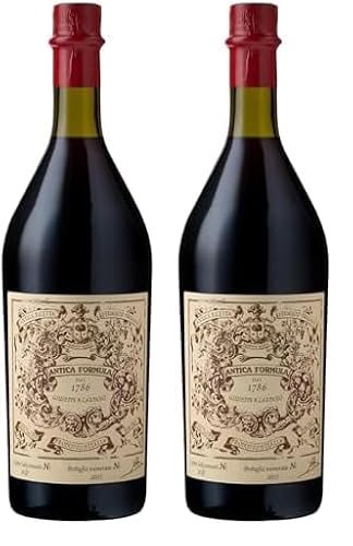 Antica Formula Vermouth | Roter Wermut aus Italien perfekt als Aperitif, Digestif oder in Cocktails (1 x 1,0l) (Packung mit 2) von Antica Formula